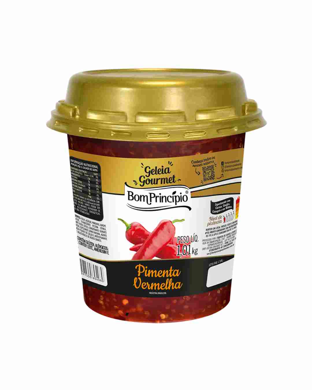 Geleia de Pimenta Vermelha Bom Principio 1,01kg